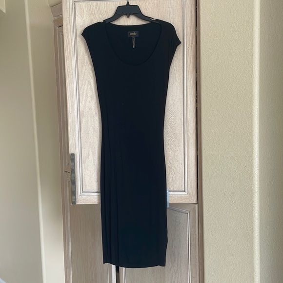 NWT Laundry by Shelli Siegal Midi Black Dress - Picture 4 of 10